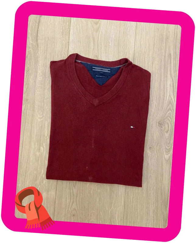 đź›’Pull Tommy Hilfiger Rouge M đź›’