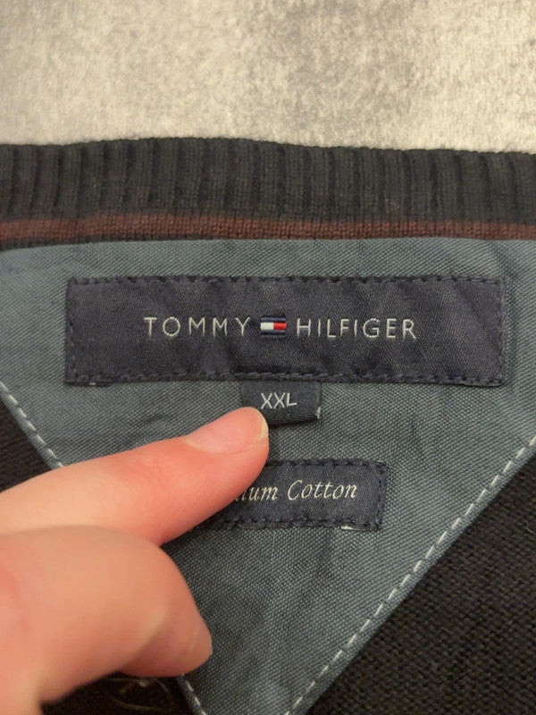 đź›’Pull Tommy Hilfiger XXL Noir Basiqueđź›’