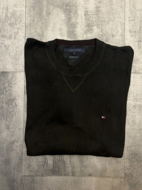 đź›’Pull Tommy Hilfiger Taille M Noir Basiqueđź›’