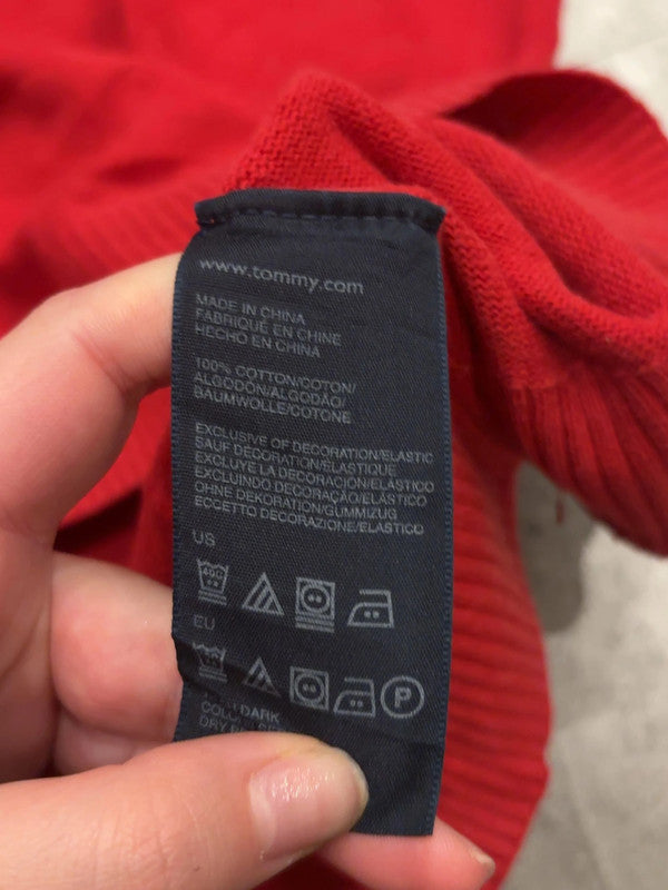đź›’Pull Tommy Hilfiger Rouge Taille Mđź›’