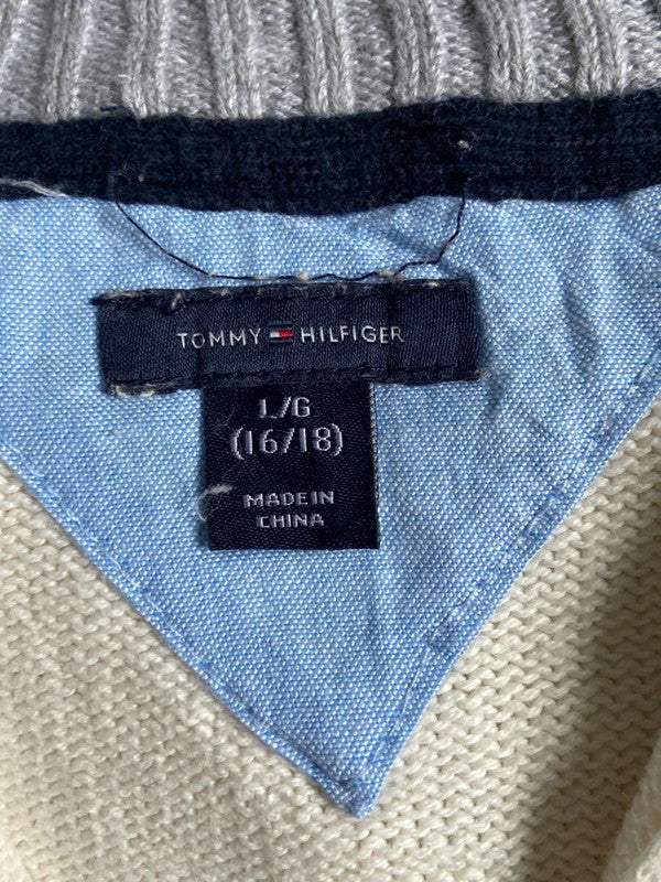 đź›’Pull Tommy Hilfiger Taille L Blancđź›’