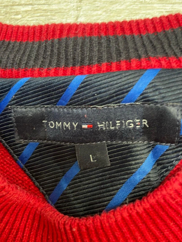 đź›’Pull Tommy Hilfiger Rouge L đź›’