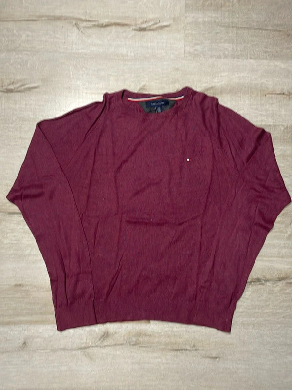 đź›’Pull Tommy Hilfiger Bordeaux Taille Lđź›’