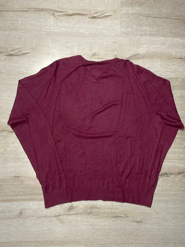 đź›’Pull Tommy Hilfiger Bordeaux Taille Lđź›’