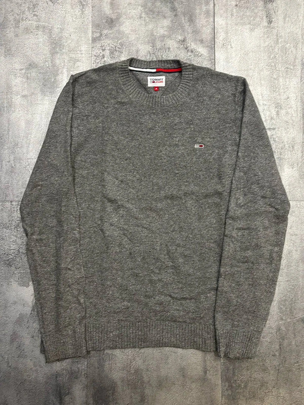 🛒Pull Tommy Jeans Taille M Gris Chiné🛒