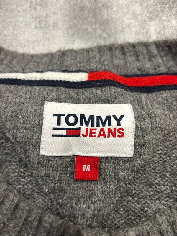 🛒Pull Tommy Jeans Taille M Gris Chiné🛒