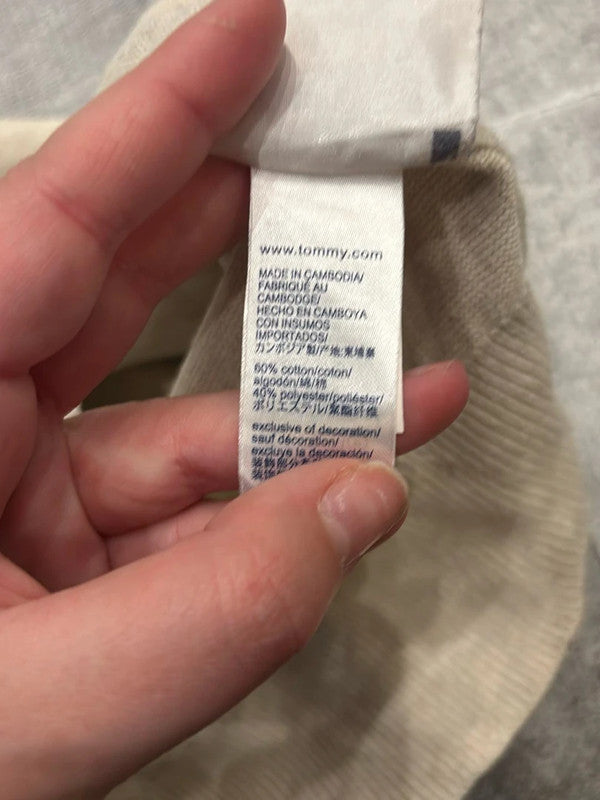 đź›’Pull Tommy Hilfiger Bicolore Beige et Gris Taille Sđź›’