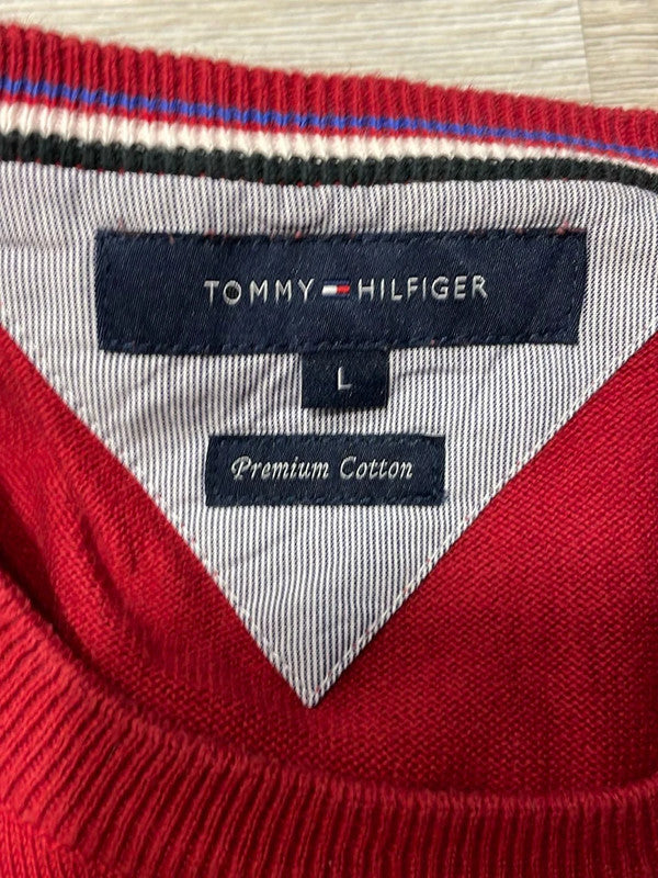 đź›’Pull Tommy Hilfiger Rouge Taille Lđź›’