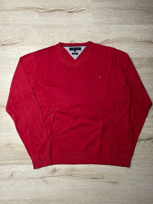 đź›’Pull Tommy Hilfiger Rouge Taille L đź›’