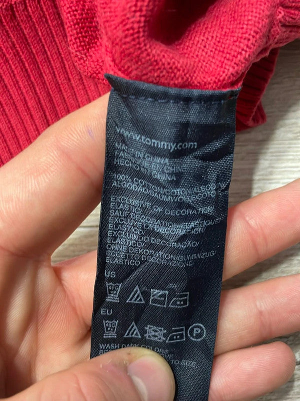 đź›’Pull Tommy Hilfiger Rouge Taille L đź›’