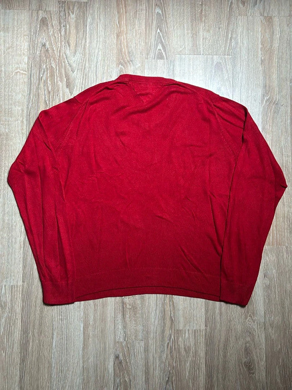 đź›’Pull Tommy Hilfiger XL Rouge V-neckđź›’