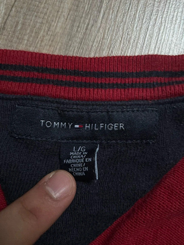đź›’Pull Tommy Hilfiger Rouge Lđź›’