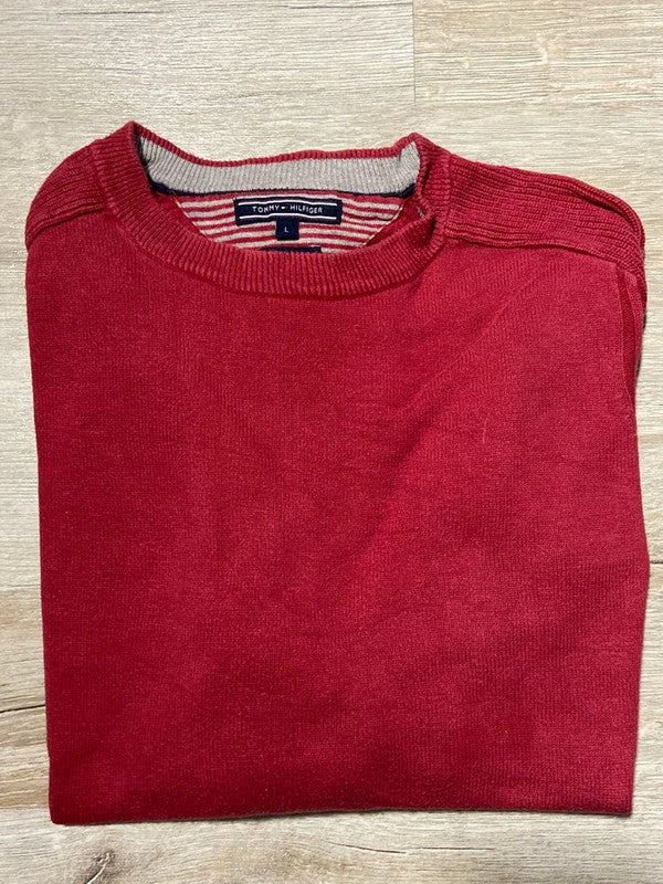 đź›’Pull Tommy Hilfiger Rouge Taille Lđź›’