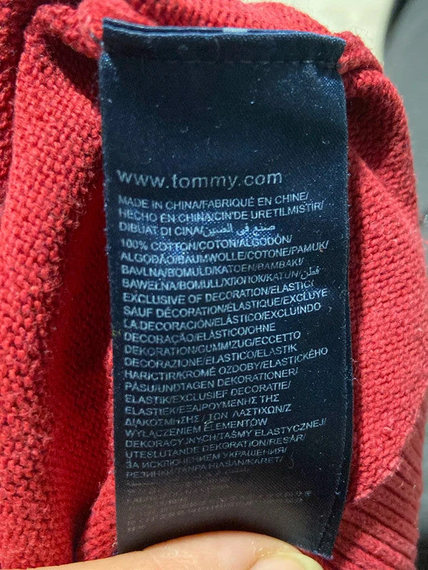 đź›’Pull Tommy Hilfiger Rouge Taille Lđź›’