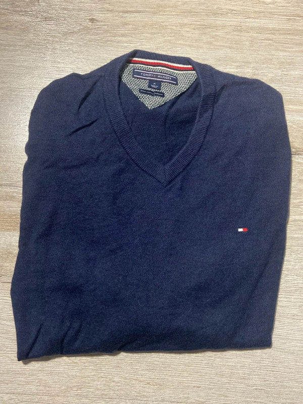 đź›’Pull Tommy Hilfiger Bleu Marine Taille Mđź›’
