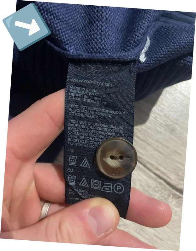 đź›’Pull Tommy Hilfiger Bleu Marine Taille L đź›’