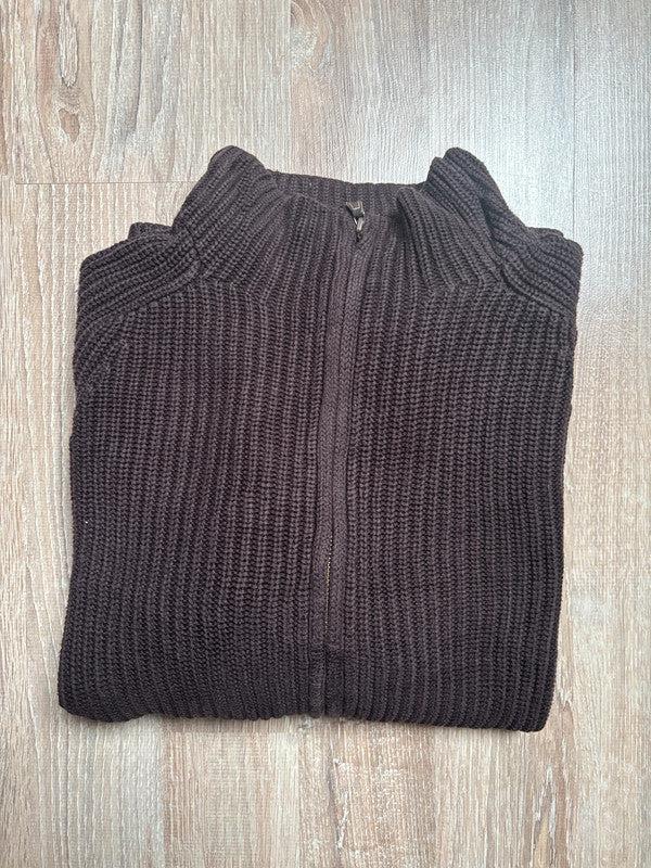 🛒Pull zippé Tommy Hilfiger XL Marron🛒