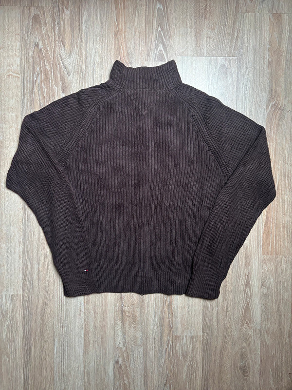 🛒Pull zippé Tommy Hilfiger XL Marron🛒
