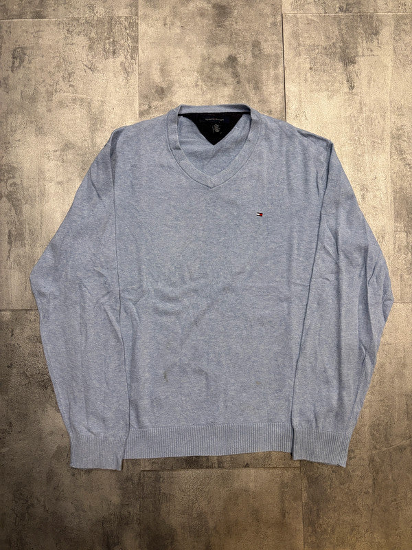 đź›’Pull Tommy Hilfiger Bleu Clair Taille XXLđź›’