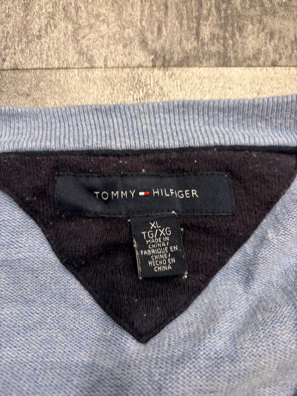 đź›’Pull Tommy Hilfiger Bleu Clair Taille XXLđź›’