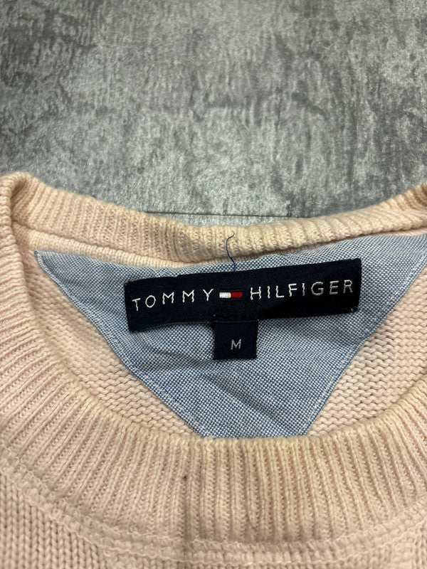 🛒Pull Tommy Hilfiger Rose Pâle Taille M🛒