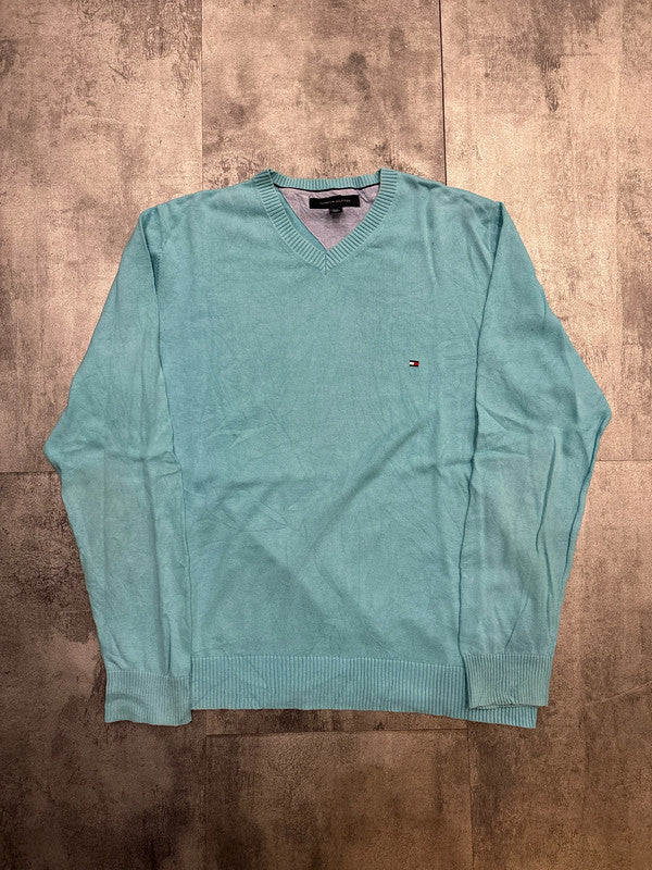 đź›’Pull Tommy Hilfiger Turquoise Taille Lđź›’