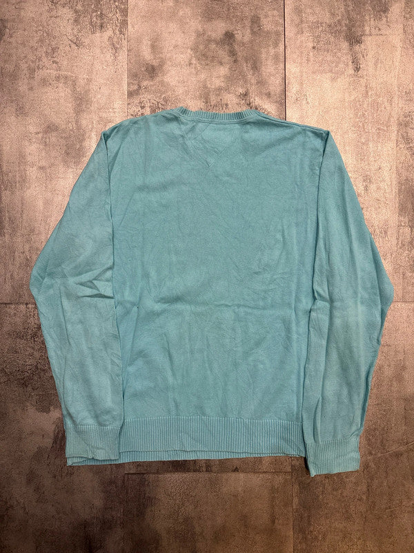 đź›’Pull Tommy Hilfiger Turquoise Taille Lđź›’