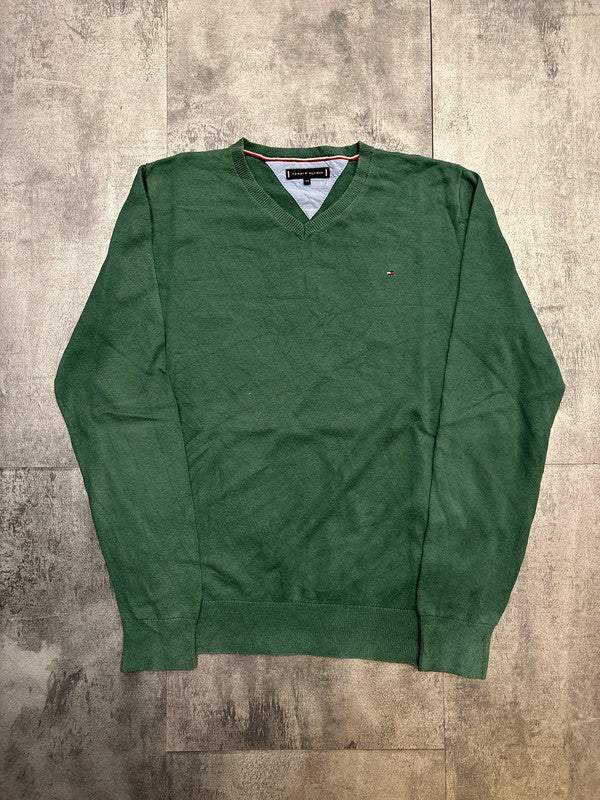 đź›’Pull Tommy Hilfiger Vert Taille XSđź›’