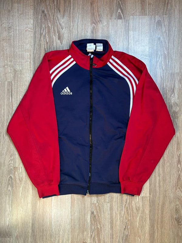 đź›’Veste adidas Vintage Bleu et Rouge Taille Mđź›’
