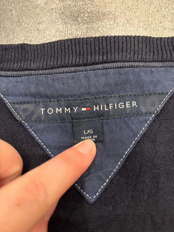 đź›’Pull Tommy Hilfiger Bleu Marine Taille Lđź›’