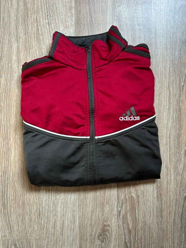 🛒Veste adidas Vintage Rouge et Gris foncé - Taille XL🛒