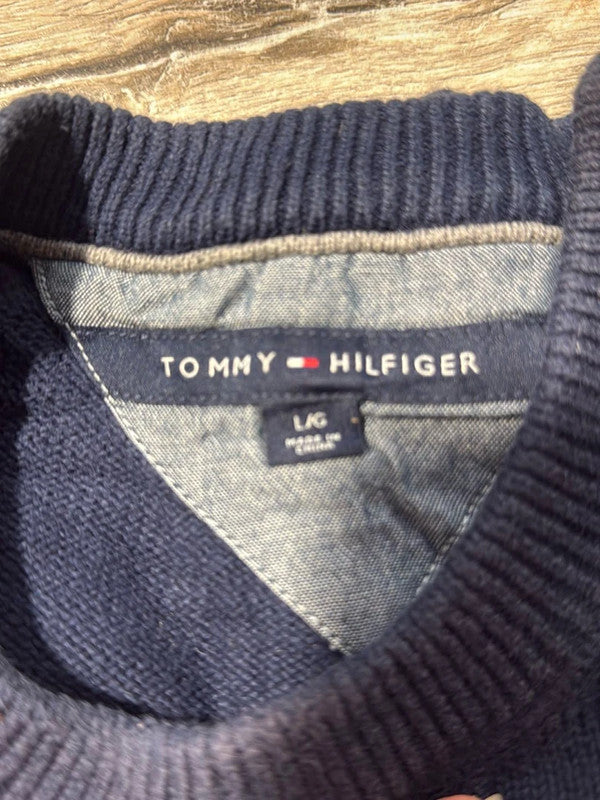 đź›’Pull Tommy Hilfiger Bleu Marine Taille Lđź›’