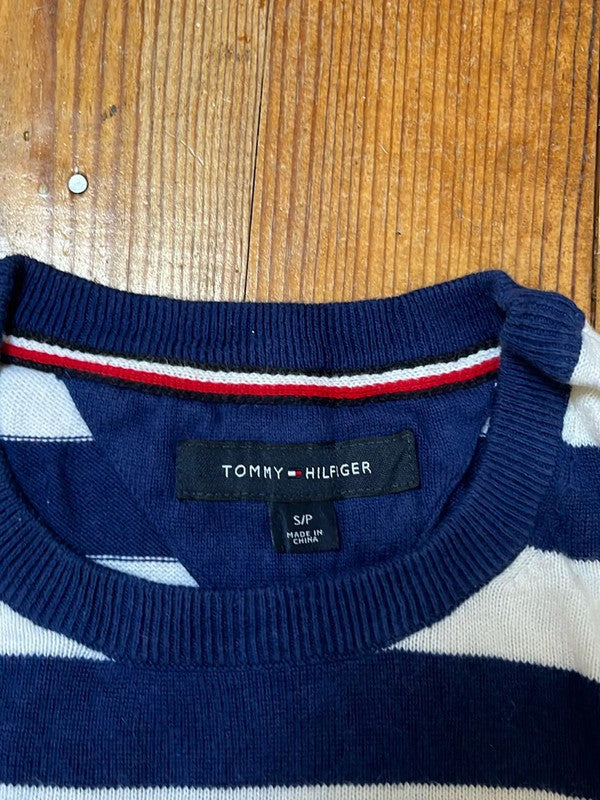 🛒Pull rayé Tommy Hilfiger S 🛒