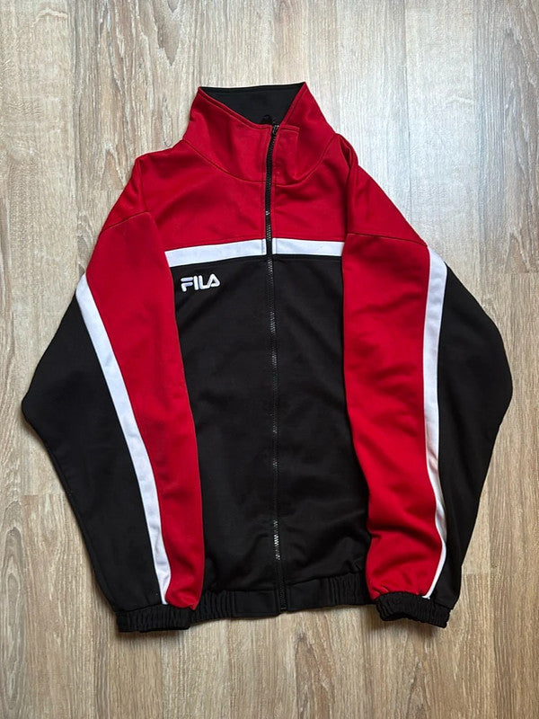 đź›’Veste FILA Vintage Rouge et Noire - Taille Sđź›’