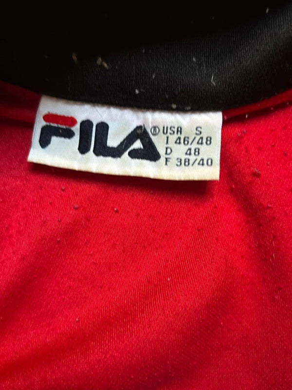 đź›’Veste FILA Vintage Rouge et Noire - Taille Sđź›’