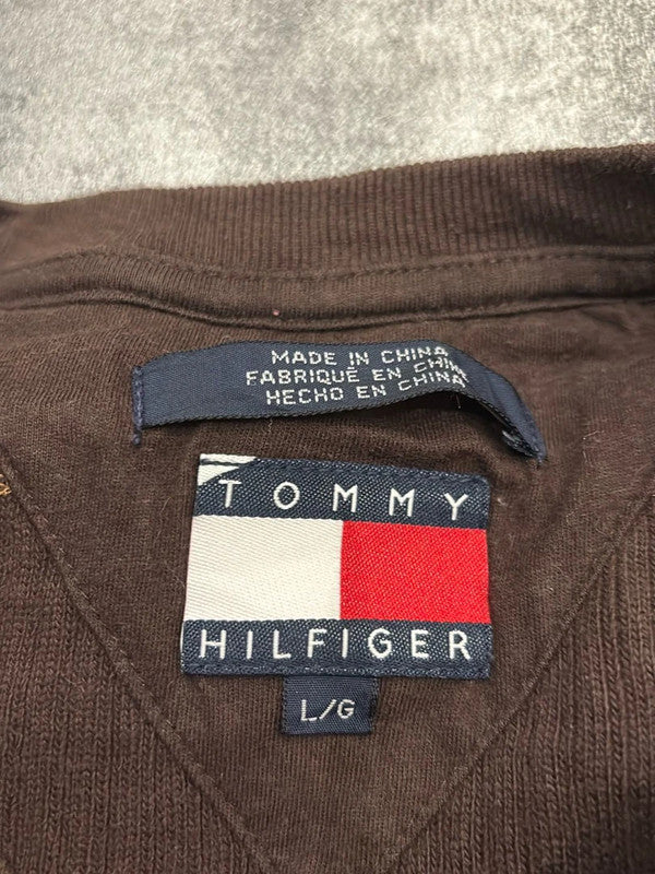 đź›’Pull Tommy Hilfiger Marron Taille L đź›’