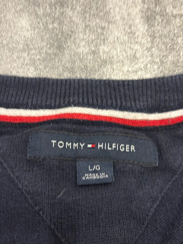 đź›’Pull Tommy Hilfiger Bleu Marine Taille Lđź›’
