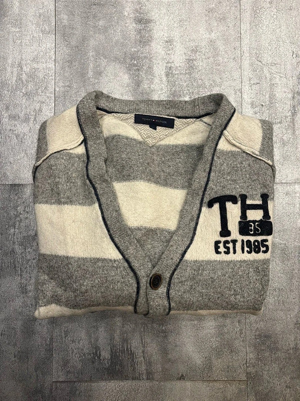 đź›’Gilet Tommy Hilfiger XL rayures grises et blanchesđź›’