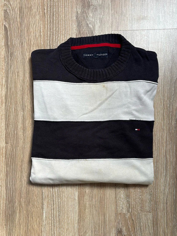 🛒Pull Tommy Hilfiger M Rayé Noir et Blanc🛒