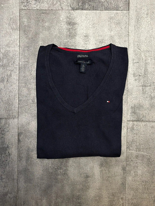 đź›’Pull Tommy Hilfiger XS Bleu Marine Col Vđź›’
