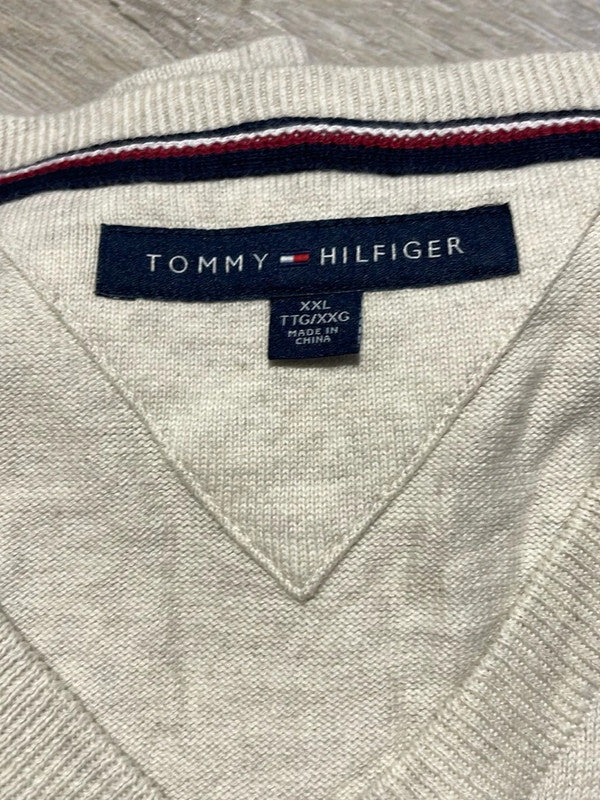 đź›’Pull Tommy Hilfiger XXL Beige et Grisđź›’