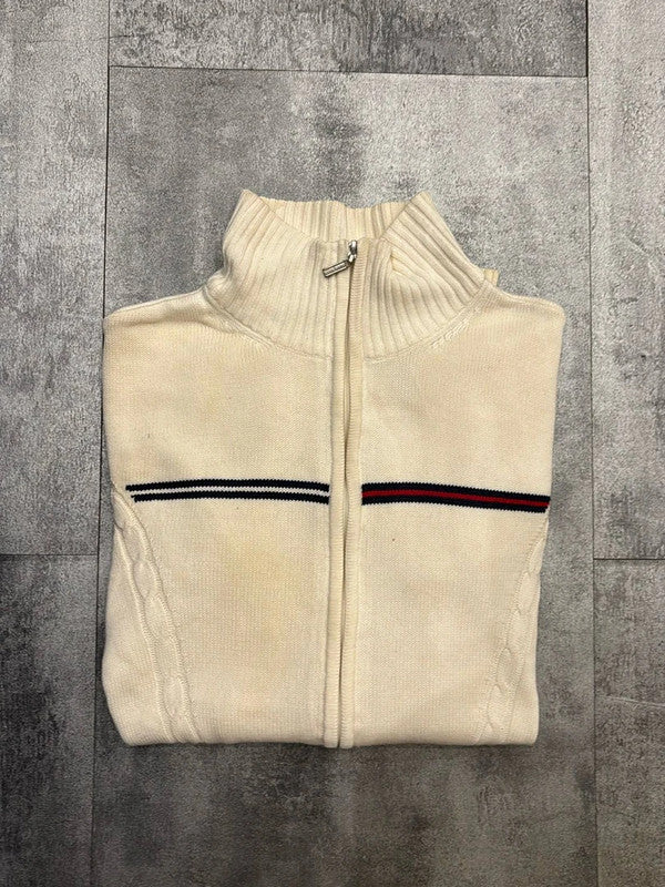 🛒Pull zippé Tommy Hilfiger XS Crème 🛒