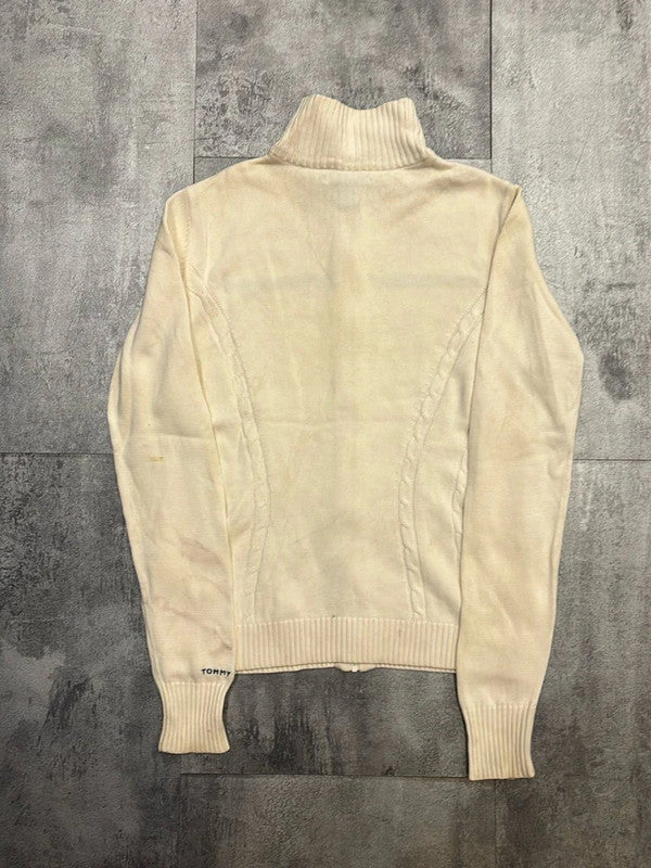 🛒Pull zippé Tommy Hilfiger XS Crème 🛒