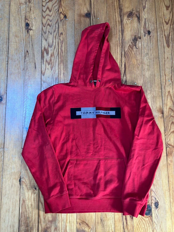 đź›’Sweat Ă capuche rouge Tommy Hilfiger XLđź›’
