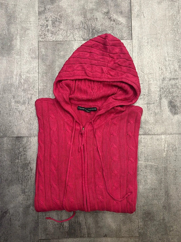 🛒Sweat à capuche zippé rose Tommy Hilfiger taille M🛒