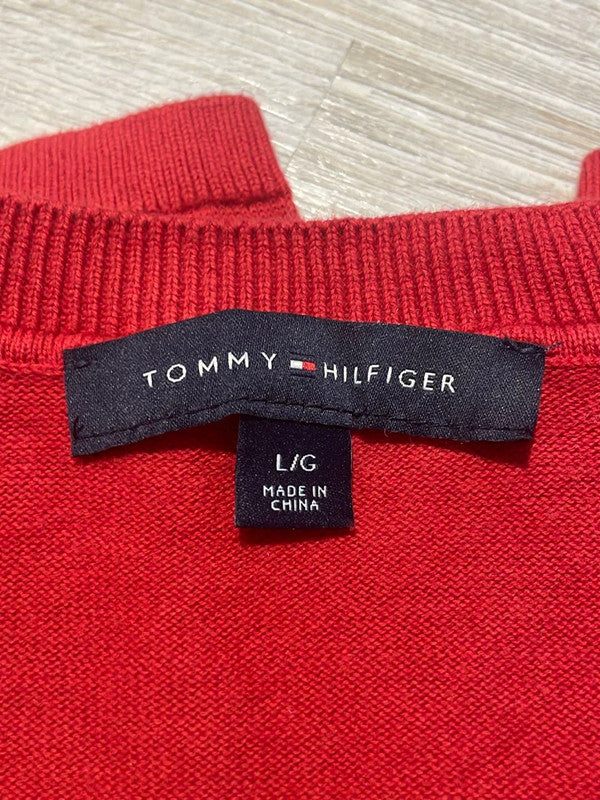 đź›’Pull Tommy Hilfiger Rouge Lđź›’