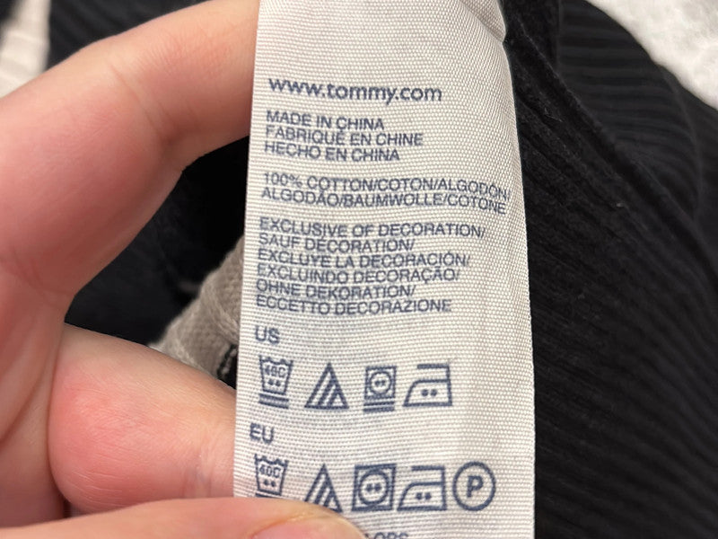 🛒Pull Tommy Hilfiger Rayé Noir et Blanc Taille L🛒