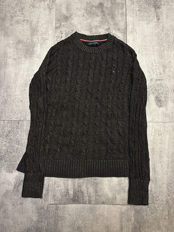 🛒Pull Tommy Hilfiger Noir Pailletté XXS🛒