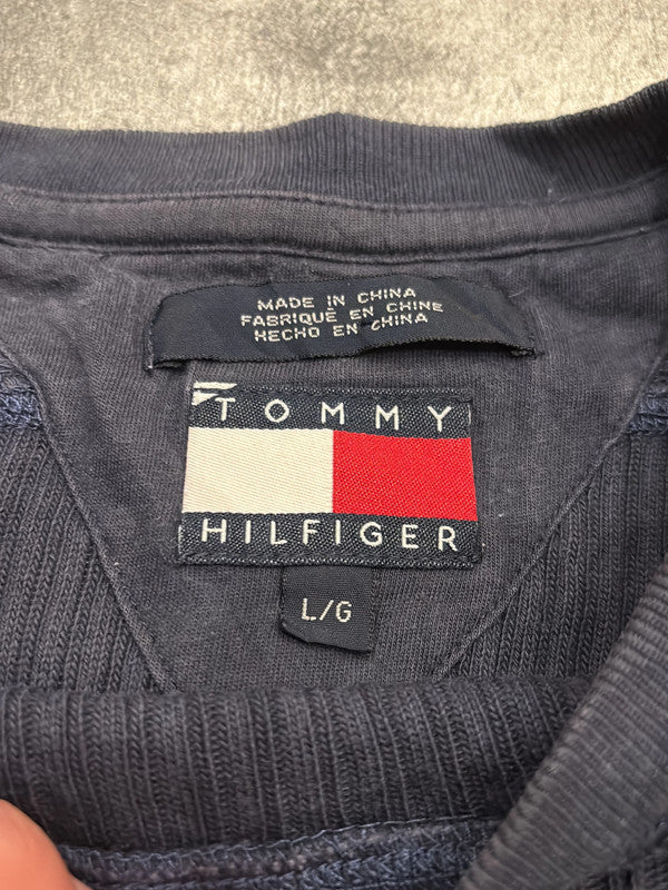 đź›’Tommy Hilfiger T-shirt manches longues Bleu marine Taille Lđź›’