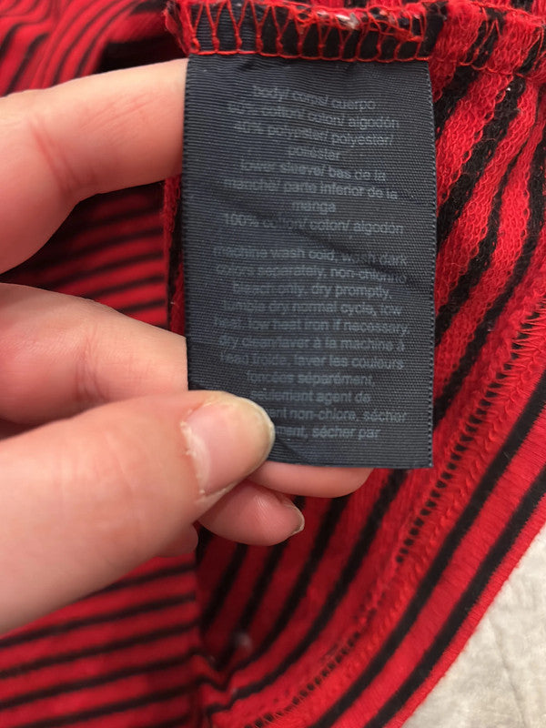 🛒Haut rayé rouge et noir Tommy Hilfiger - Taille M🛒